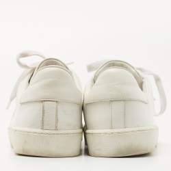 Pre Owned Burberry White Leather Low Top Sneakers Size 40