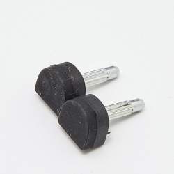 Pre Owned Burberry Black Leather Pointed Toe Ankle Strap Pumps Size 40