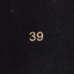 Pre Owned Burberry Gold Quilted Leather Ballet Flats Size 39