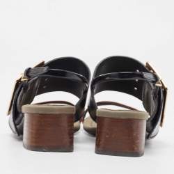 Burberry Two Tone Leather Slingback Sandals Size 36.5