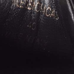 Pre Owned Burberry Black Lace/Suede Lace Up Sneakers Size 40