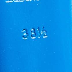 Pre Owned Burberry Blue Patent Leather Finsbury Pumps Size 38.5