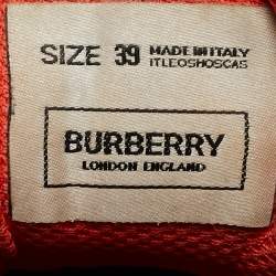 Burberry Multicolor Canvas Low Top Sneakers Size 39
