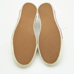 Burberry Multicolor Housecheck Canvas,Suede and Leather low top Sneakers Size 38