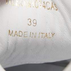 Pre Owned Burberry Metallic Pink Quilted Leather Westford Low Top Sneakers Size 39