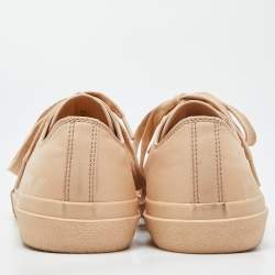 Burberry Beige Logo Print Canvas Sneakers Size 39