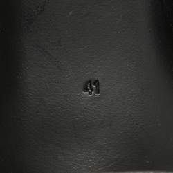 Pre Owned Burberry Tricolor Leather and Canvas Buckle Strap Sandals Size 41