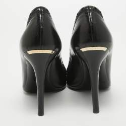 مملوكة مسبقًا Burberry Black Brogue Leather Pumps Size 38