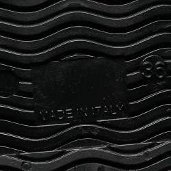 Pre Owned Burberry Black Rubber Rain Boots Size 36 