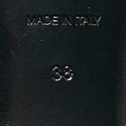 Pre Owned Burberry  Black Suede and Leather Ankle Boots Size 38