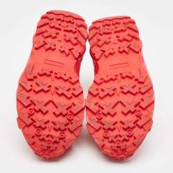 Burberry Red Nylon and Rubber Arthur Sneakers Size 38