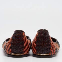 Burberry Multicolor Woven Leather Ballet Flats Size 38.5