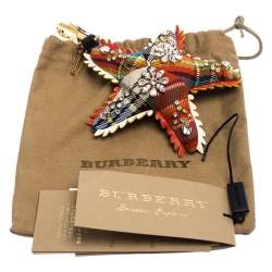 مملوكة مسبقًا Burberry Multicolor Wool and Leather Starfish Bag Charm  