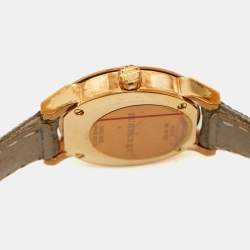 Burberry Rose Gold PVD Coated Stainless Steel Canvas Leather The City BU9236 Women's Wristwatch 26 mm