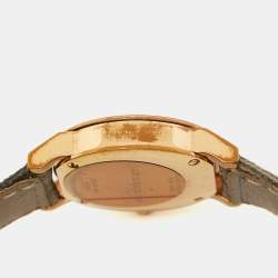 Burberry Rose Gold PVD Coated Stainless Steel Canvas Leather The City BU9236 Women's Wristwatch 26 mm