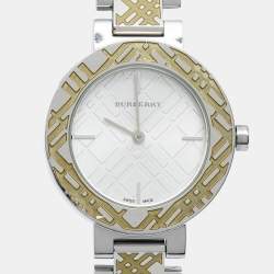 Burberry Silver Stainless Steel Heritage BU1181 Women's Wristwatch 33 mm