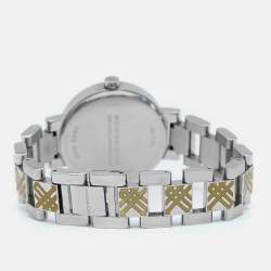 Burberry Silver Stainless Steel Heritage BU1181 Women's Wristwatch 33 mm