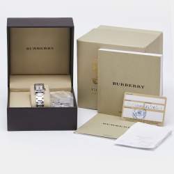 Burberry Silver Stainless Steel Heritage BU1170 Women's Wristwatch 19 mm