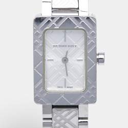 Burberry Silver Stainless Steel Heritage BU1170 Women's Wristwatch 19 mm