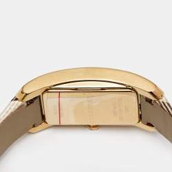 Burberry Champagne Gold Plated Stainless Steel Canvas The Pioneer BU9509 Women's Wristwatch 20 mm