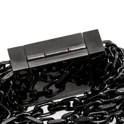 Pre Owned Burberry Black PVD Coated Stainless Steel Chain BU5601 Women's Wristwatch 20 mm