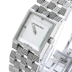 Pre Owned Burberry Silver Stainless Steel BU4735 Women's Wristwatch 22.50 mm