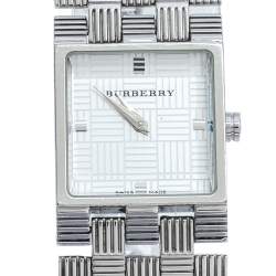 Pre Owned Burberry Silver Stainless Steel BU4735 Women's Wristwatch 22.50 mm