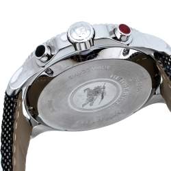 Pre Owned Burberry Beige Stainless Steel Canvas Endurance BU7600 Men's Wristwatch 44 mm