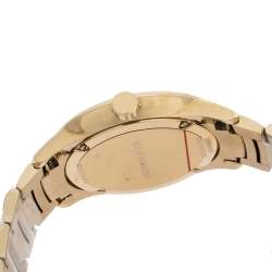 Pre Owned Burberry Gold Plated Steel BU10006 The Classic Round Gold Mantel Women's Wristwatch 40 mm