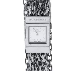 Pre Owned Burberry Stainless Steel BU5600 Multi-Chain Bracelet Women's Wristwatch 20 mm