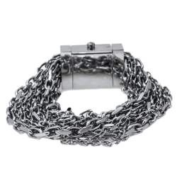 Pre Owned Burberry Stainless Steel BU5600 Multi-Chain Bracelet Women's Wristwatch 20 mm