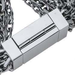 Pre Owned Burberry Stainless Steel BU5600 Multi-Chain Bracelet Women's Wristwatch 20 mm
