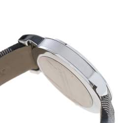 Pre Owned Burberry Grey Stainless Steel Heritage BU1774 Unisex Wristwatch 38 mm