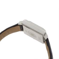 Burberry Silver Stainless Steel and Leather Nova Check BU2003 Women's Wristwatch 24 mm