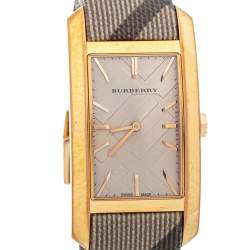 Burberry Rose Gold Tone Stainless Steel Leather Pioneer BU9408 Women's  Wristwatch 25mm Burberry | TLC