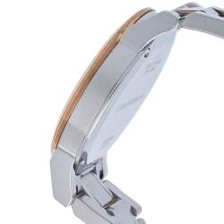 Pre Owned Burberry Silver Two Tone Stainless Steel The City BU9105 Women's Wristwatch 34 mm