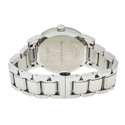 Pre Owned Burberry Black Stainless Steel The City BU9001 Unisex Wristwatch 38 mm