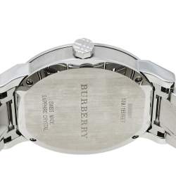 Pre Owned Burberry Black Stainless Steel The City BU9001 Unisex Wristwatch 38 mm