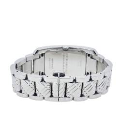 Pre Owned ساعة يد نسائية بربري بي يو1090 كوارتز ستانلس ستيل فضية 25 مم