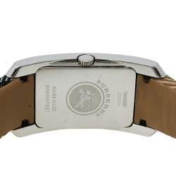 Pre Owned Burberry Silver Stainless Steel Nova Check Heritage BU1050 Women's Wristwatch 25 mm