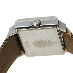 Pre Owned Burberry Silver Stainless Steel Nova Check Heritage BU2150 Women's Wristwatch 32 mm