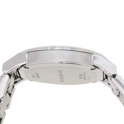 Pre Owned Burberry Silver Stainless Steel Check BU9100 Women's Wristwatch 34 mm
