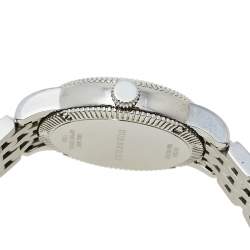 Pre Owned Burberry White Stainless Steel Utilitarian BU7856 Women's Wristwatch 30 MM