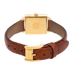 Pre Owned Burberry Silver Gold Plated Stainless Steel BU2008 Women's Wristwatch 25 mm