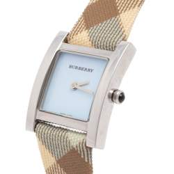 Pre Owned Burberry Blue Stainless Steel BU4312 Women's Wristwatch 22 mm