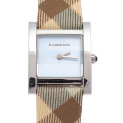 Pre Owned Burberry Blue Stainless Steel BU4312 Women's Wristwatch 22 mm