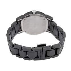 Pre Owned Burberry Black Ceramic BU9181 Women's Wristwatch 34 mm