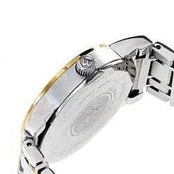 Burberry Silver Two Tone Stainless Steel Heritage BU1359 Women's Wristwatch 28 mm