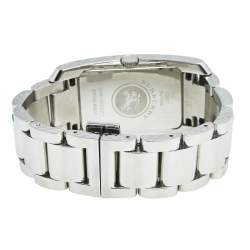 Pre Owned Burberry Silver Stainless Steel BU1056 Women's Wristwatch 25 mm