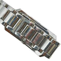 Pre Owned Burberry Silver Stainless Steel BU1056 Women's Wristwatch 25 mm